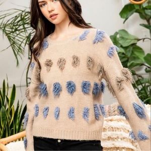 Acrylic Pom sweater : size medium nearly new